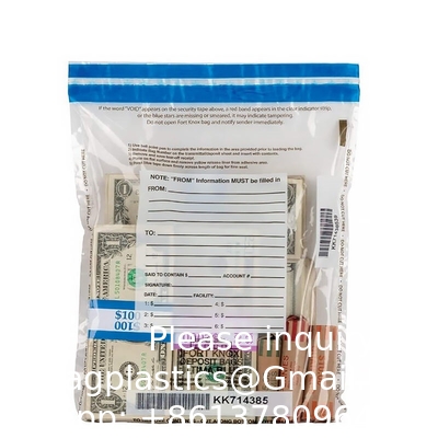 Void Tape Bag, Evidence Bag, Exam Plastic Security Bags Paper Shipping Transit Security Tamper Evident Bags