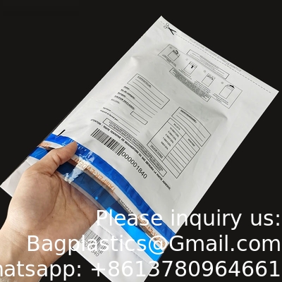 Void Tape Bag, Evidence Bag, Exam Plastic Security Bags Paper Shipping Transit Security Tamper Evident Bags