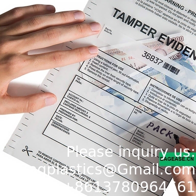Void Tape Bag, Evidence Bag, Exam Plastic Security Bags Paper Shipping Transit Security Tamper Evident Bags