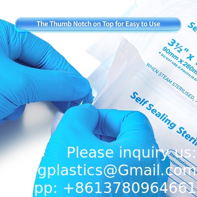 Medical Disinfection Packing Bag, Self Seal Pouch, Sterilization Pouches Sterilizer Bags Self Seal Sterilization