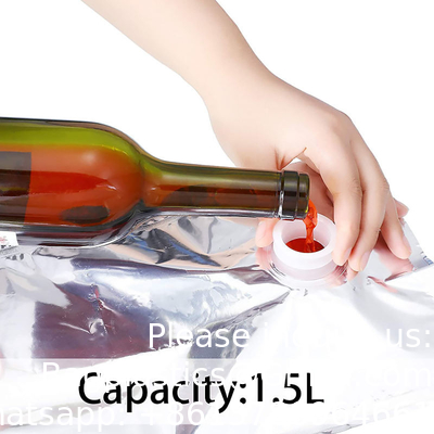 Easy To Carry 1l 3l 5l 10l Wine Bags Packaging Bib Bag In Box With Spout BIB Box Bag, Bag In Box, Cold Coffee Pouch