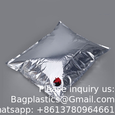 Easy To Carry 1l 3l 5l 10l Wine Bags Packaging Bib Bag In Box With Spout BIB Box Bag, Bag In Box, Cold Coffee Pouch