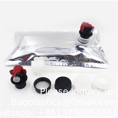 Easy To Carry 1l 3l 5l 10l Wine Bags Packaging Bib Bag In Box With Spout BIB Box Bag, Bag In Box, Cold Coffee Pouch