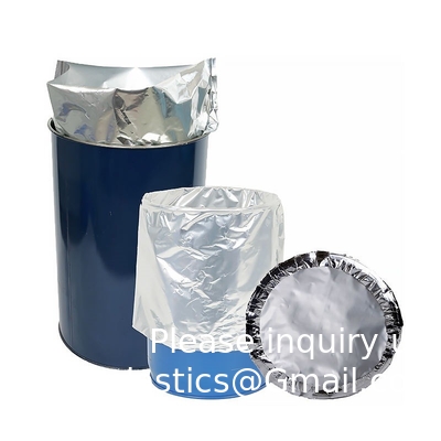 200liter 50 55 Gallon Moisture Proof High Temperature Resistant Aluminum Foil Round Bottom Drum Liner For Liquid Oil