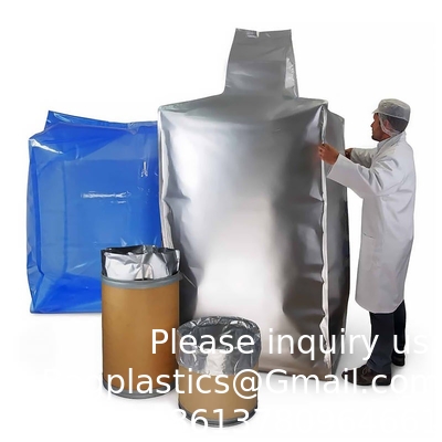 200liter 50 55 Gallon Moisture Proof High Temperature Resistant Aluminum Foil Round Bottom Drum Liner For Liquid Oil