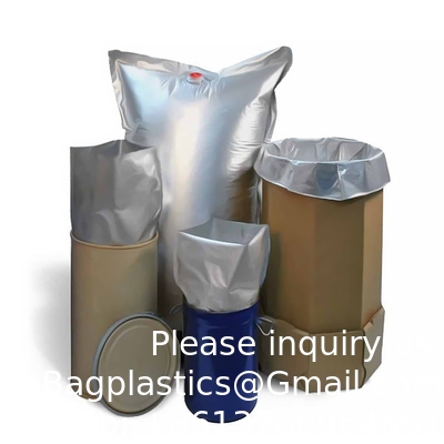 200liter 50 55 Gallon Moisture Proof High Temperature Resistant Aluminum Foil Round Bottom Drum Liner For Liquid Oil