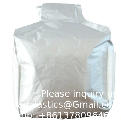 Aluminum Foil Jumbo Bag 1 Ton Heavy Duty Plastic Liner For Seed Chemical Material Sand Bulk Fibc Lined Aluminum Bag