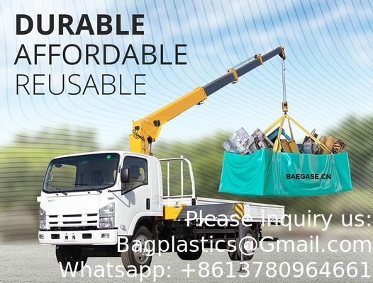 5 Ton Waste Garbage Collection Landscaping Garden Dumpster Skip Bag Super Sacks Custom Skip Dumpster PP Jumbo Bag