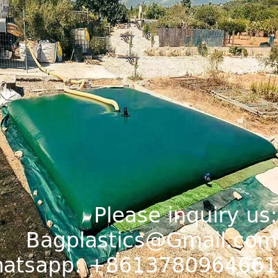 Custom Water Storage Bladder Oil Industry Liquid Storage Outdoor Collapsible 2000l~20000Large Pillow Water Tank