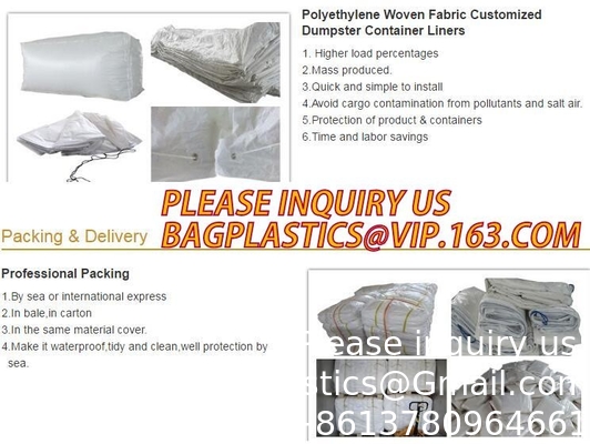 Extra Lagrge Woven Drawstring Dumpster Container 20 Yard Drawstring Black Dumpster Container Liners For Bagplastics