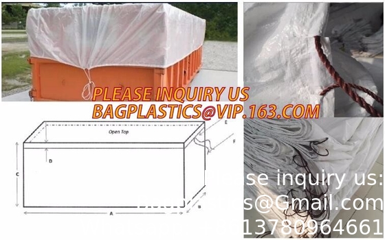 Extra Lagrge Woven Drawstring Dumpster Container 20 Yard Drawstring Black Dumpster Container Liners For Bagplastics