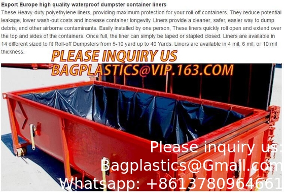 Extra Lagrge Woven Drawstring Dumpster Container 20 Yard Drawstring Black Dumpster Container Liners For Bagplastics