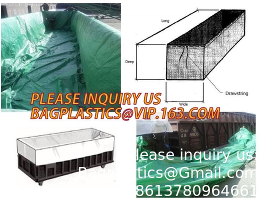 Extra Lagrge Woven Drawstring Dumpster Container 20 Yard Drawstring Black Dumpster Container Liners For Bagplastics