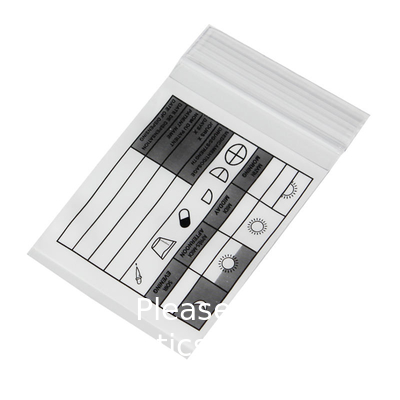 Hospital Clinics Plastic Drug Zipper Pouch Reclosable Medical Medicine Ziplock Pill Dispenser Bags