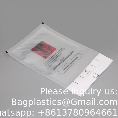 Biohazaard Customized Collection bag, Blood Transportation Bag/Sterile Medical Specimen Bags/95 Kpa Specimen Bag