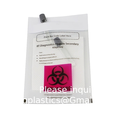 Biohazaard Customized Collection bag, Blood Transportation Bag/Sterile Medical Specimen Bags/95 Kpa Specimen Bag