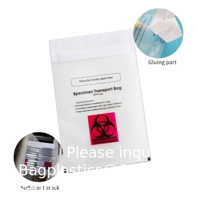 Biohazaard Customized Collection bag, Blood Transportation Bag/Sterile Medical Specimen Bags/95 Kpa Specimen Bag