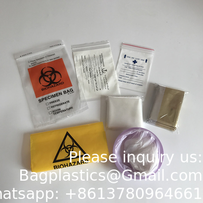 Wholesale Sample Bag Biohazard Specimen Transport Bag Transparent 95kPa Biohazard Bag Specimen Transport Bag