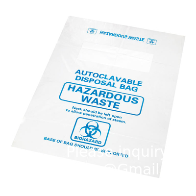 Biohazard Specimen Bags,100pcs 6x9in/15x25cm With Biohazard Red Logo Printing, Ziplock Top Sample Bags Outside Pocket