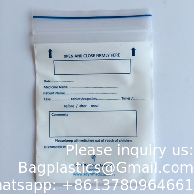 Biohazard Specimen Bags,100pcs 6x9in/15x25cm With Biohazard Red Logo Printing, Ziplock Top Sample Bags Outside Pocket