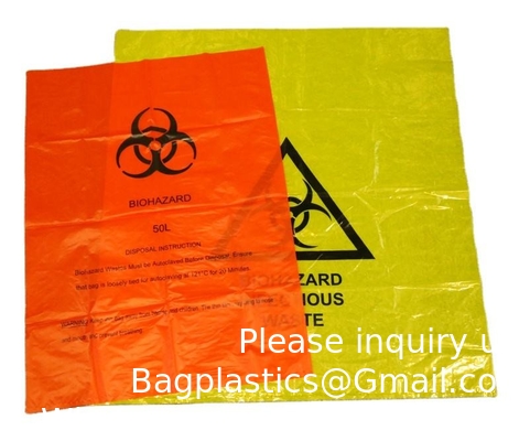 Biodegradable Plastic Hospital Biohazard Waste Bags Biohazard Bags Price Autoclavable Temperature Indicator Patch