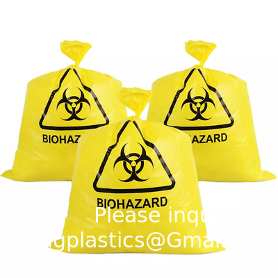 Biodegradable Plastic Hospital Biohazard Waste Bags Biohazard Bags Price Autoclavable Temperature Indicator Patch