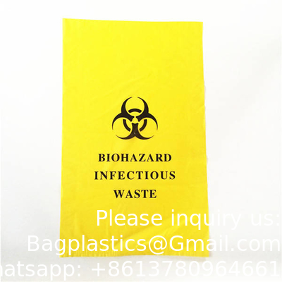 Hazardous Trash Can Liners – Medical Grade No Leak Bags - Biohazard Symbol for Safe Infectious Waste Disposal