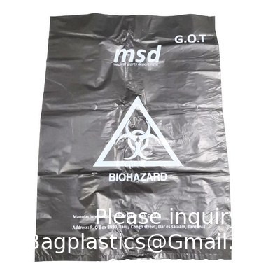 Hazardous Trash Can Liners – Medical Grade No Leak Bags - Biohazard Symbol for Safe Infectious Waste Disposal
