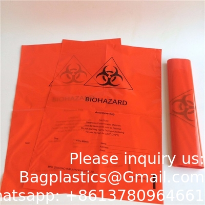 Hazardous Trash Can Liners – Medical Grade No Leak Bags - Biohazard Symbol for Safe Infectious Waste Disposal