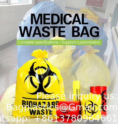 Hazardous Trash Can Liners – Medical Grade No Leak Bags - Biohazard Symbol for Safe Infectious Waste Disposal