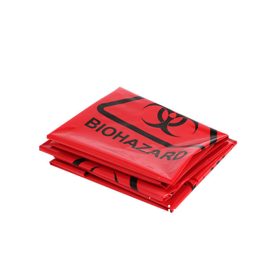 Wholesale Factory Supplier Red Yellow Customized Autoclave Plastic Biohazard Garbage Bag Medical Waste Bag Hospital