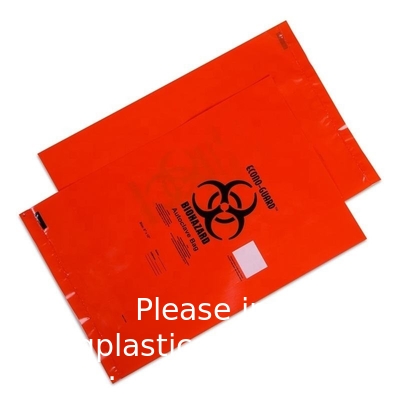 Wholesale Factory Supplier Red Yellow Customized Autoclave Plastic Biohazard Garbage Bag Medical Waste Bag Hospital