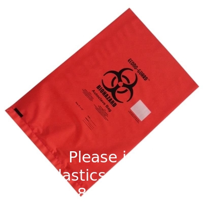 Wholesale Factory Supplier Red Yellow Customized Autoclave Plastic Biohazard Garbage Bag Medical Waste Bag Hospital