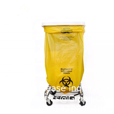 Wholesale Factory Supplier Red Yellow Customized Autoclave Plastic Biohazard Garbage Bag Medical Waste Bag Hospital