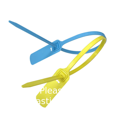Disposable Plastic Tamper Proof Self Seal Lock Customized Logo Plastic Strip Seals Plastic Seal 30cm For Bank
