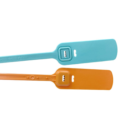 Disposable Plastic Tamper Proof Self Seal Lock Customized Logo Plastic Strip Seals Plastic Seal 30cm For Bank