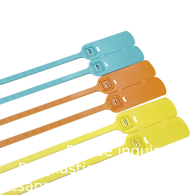 Disposable Plastic Tamper Proof Self Seal Lock Customized Logo Plastic Strip Seals Plastic Seal 30cm For Bank