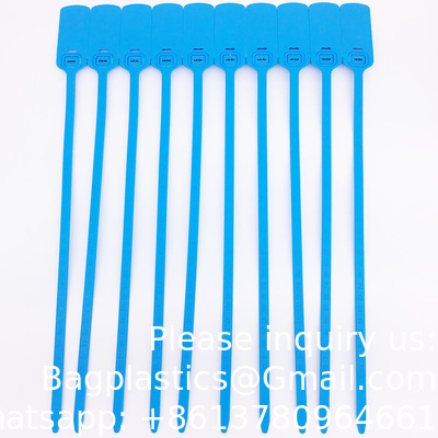 Disposable Plastic Tamper Proof Self Seal Lock Customized Logo Plastic Strip Seals Plastic Seal 30cm For Bank