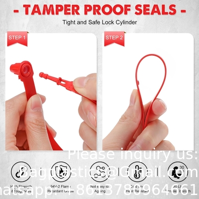 Plastic Truck Door Seal Security Seals Tamper Evident Tite-Lock Security Tags Numbered Safty Disposable Locks