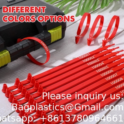 Plastic Truck Door Seal Security Seals Tamper Evident Tite-Lock Security Tags Numbered Safty Disposable Locks