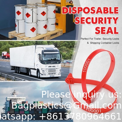 Plastic Truck Door Seal Security Seals Tamper Evident Tite-Lock Security Tags Numbered Safty Disposable Locks
