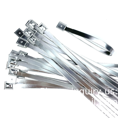 High Security Pull Tight Fixed Length 20cm Metal Strap Seal Security Metal Strap Seal Tag For Container/Cargo