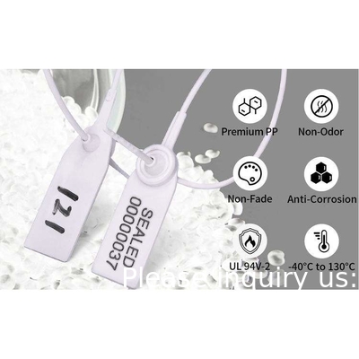 Plastic Numbered Security Seals Easy Break Tamper Plastic Numbered Seal Truck Plastic Seals