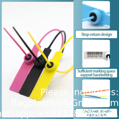 Plastic Numbered Security Seals Easy Break Tamper Plastic Numbered Seal Truck Plastic Seals