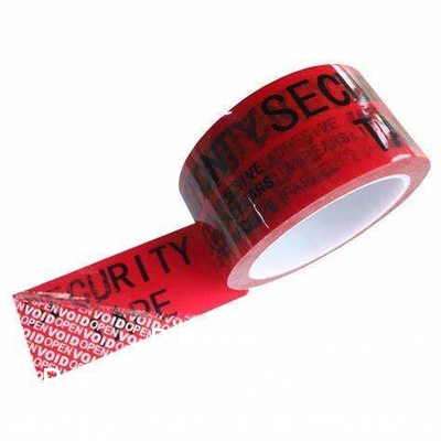 Serial Numbered Red Tamper Evident Security Tape (48mm x 50m x 2mil, 100% Total Transfer, Ultra-Thick “Void” Film