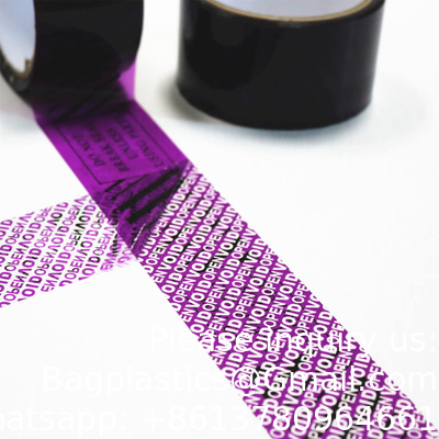 Serial Numbered Red Tamper Evident Security Tape (48mm x 50m x 2mil, 100% Total Transfer, Ultra-Thick “Void” Film