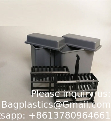 Histology Tissue Slide Glass Staining Jar Staining Rack Pathology microscope slide staining jar and rack