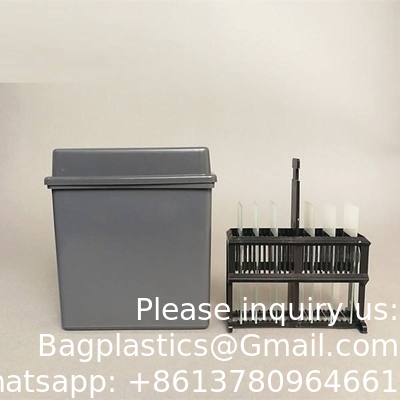 Histology Tissue Slide Glass Staining Jar Staining Rack Pathology microscope slide staining jar and rack