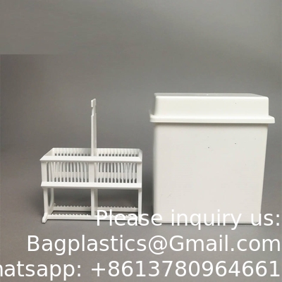 Histology Tissue Slide Glass Staining Jar Staining Rack Pathology microscope slide staining jar and rack