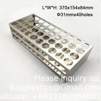 40/6/8/10 Laboratory Stainless Steel Test Tubes Holder Centrifuge Tubes Racks centrifuge tube rack Test Tube Holders